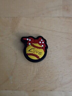 10 for $10 Jibbitz Croc Charms - Softball Ball Love - Sports - New Shoe Charm